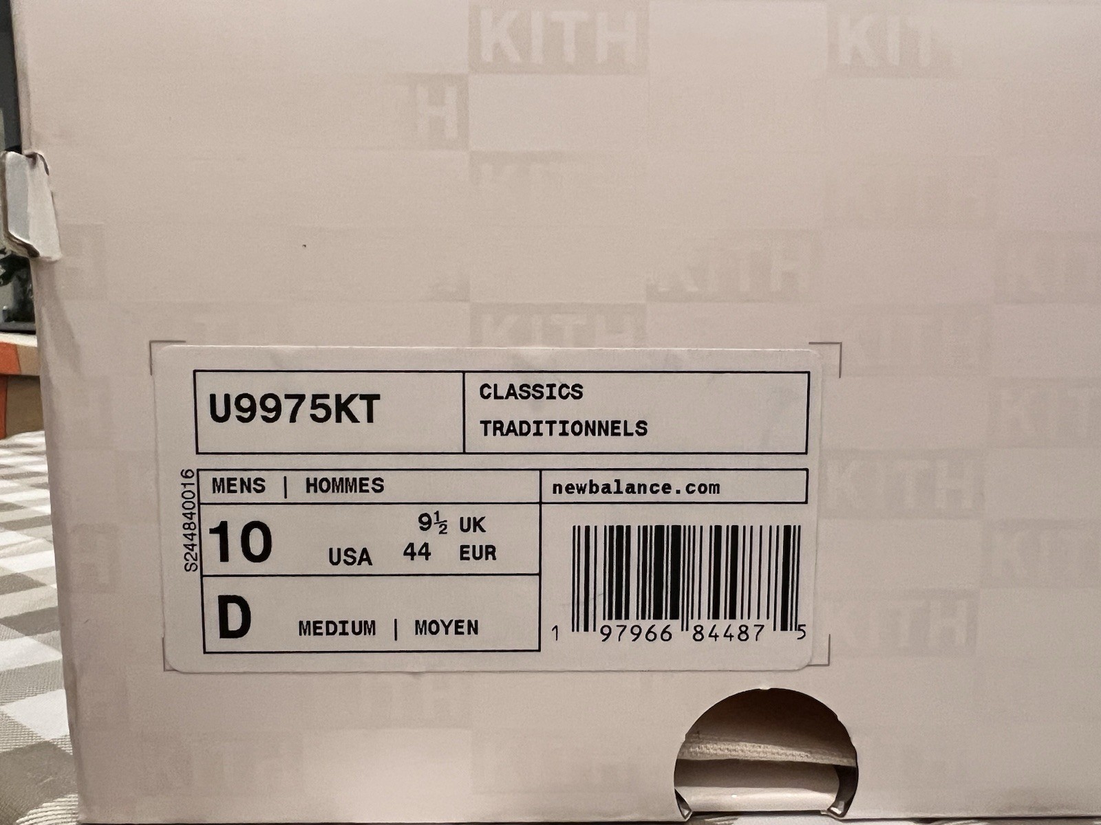 New Balance 997.5 Kith Ronnie Fieg U9975KT