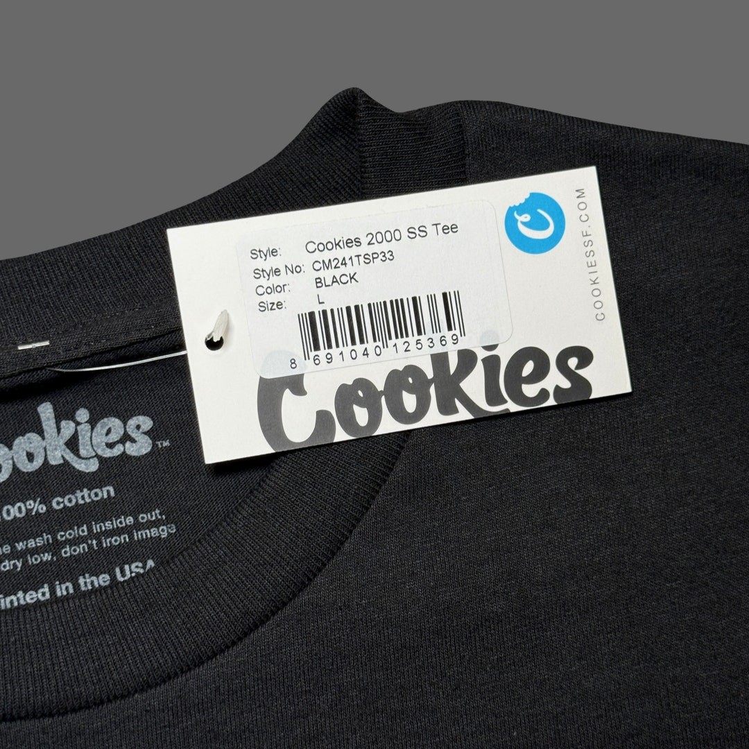 Cookies 2000 SS Tee Black NWT Mens Size L CM241TSP33