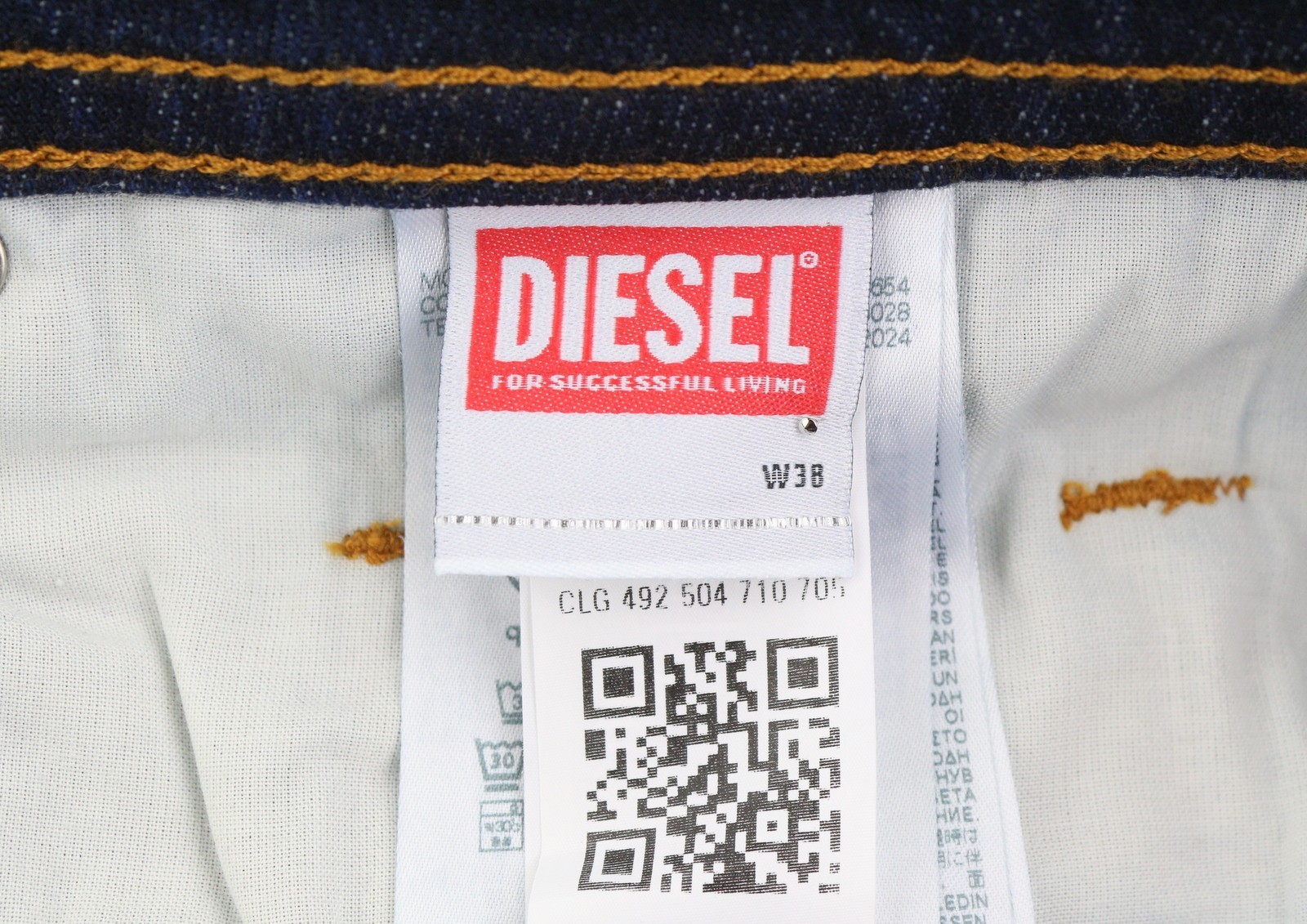 DIESEL Thommer R07R2 Men Jeans W38/L32 Dark Blue Slim Fit Low Waist RRP150 *