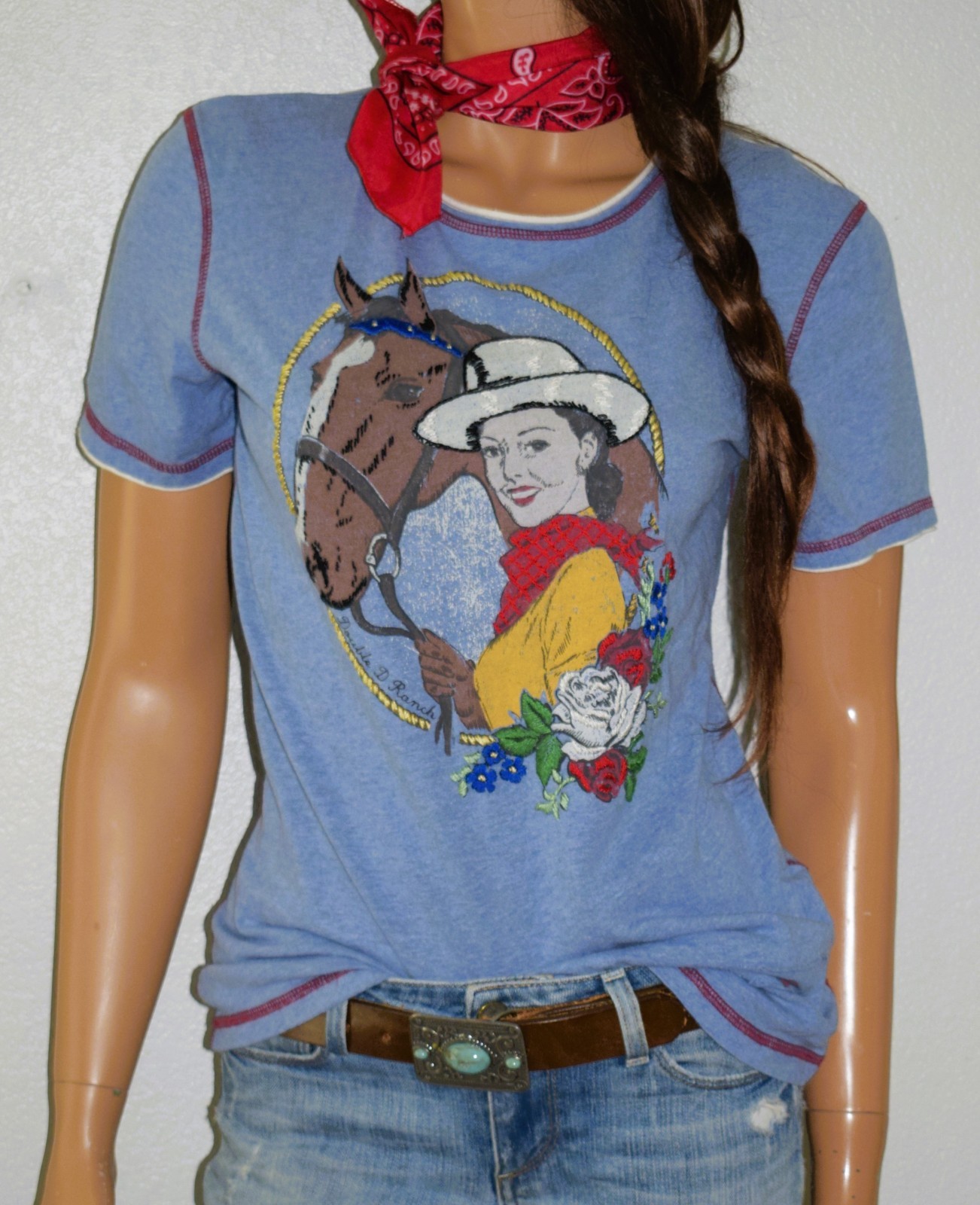 DOUBLE D RANCH Winner’s Circle Embroidered Top Small
