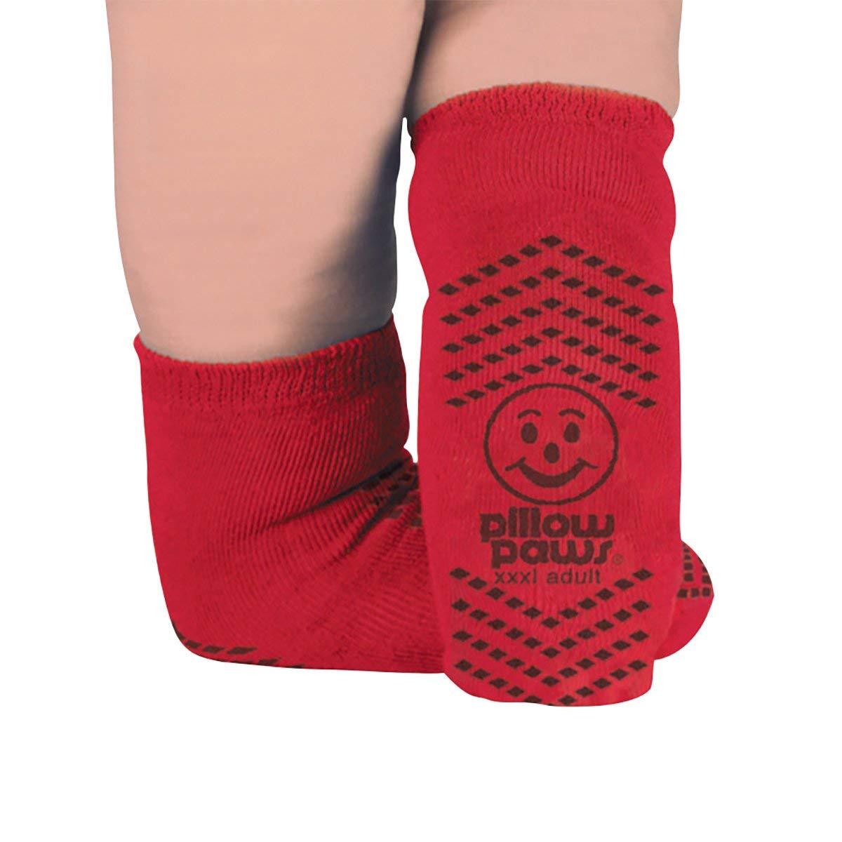 Bariatric Slipper Socks XXXL / 3XL Royal Blue or Red – Pack of 6 Pairs