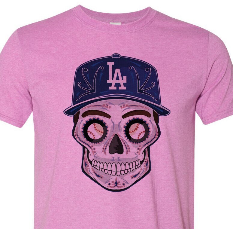 Los Angeles Dodgers – Sugar Skull – GO L.A. – Uber Soft – Cheap & Fast Shipping