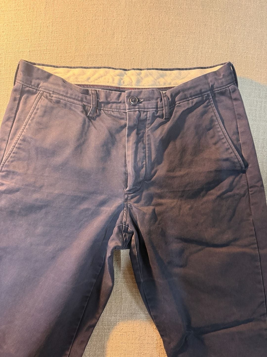 J.Crew Men’s Broken-In Chino Pants Navy Blue Size 30W x 30L