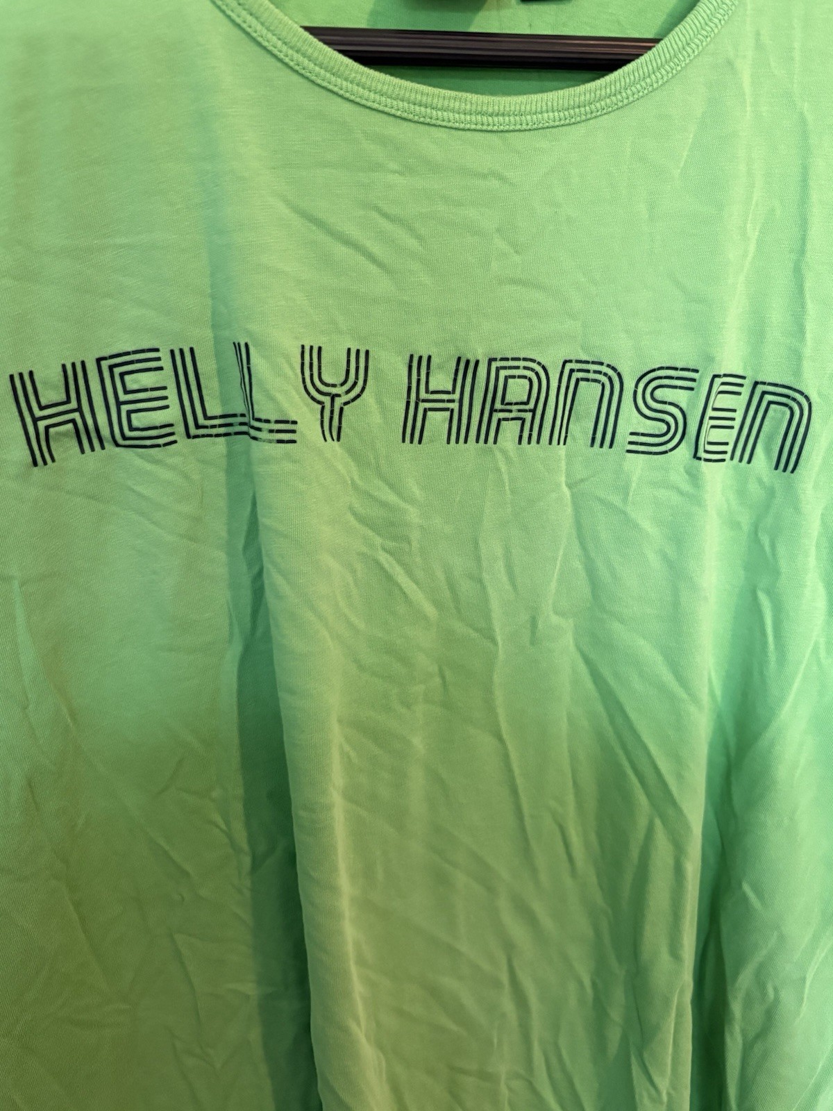 Helly Hansen Unisex XXL Green Graphic Logo Tee Crew Neck Short Sleeve Cotton