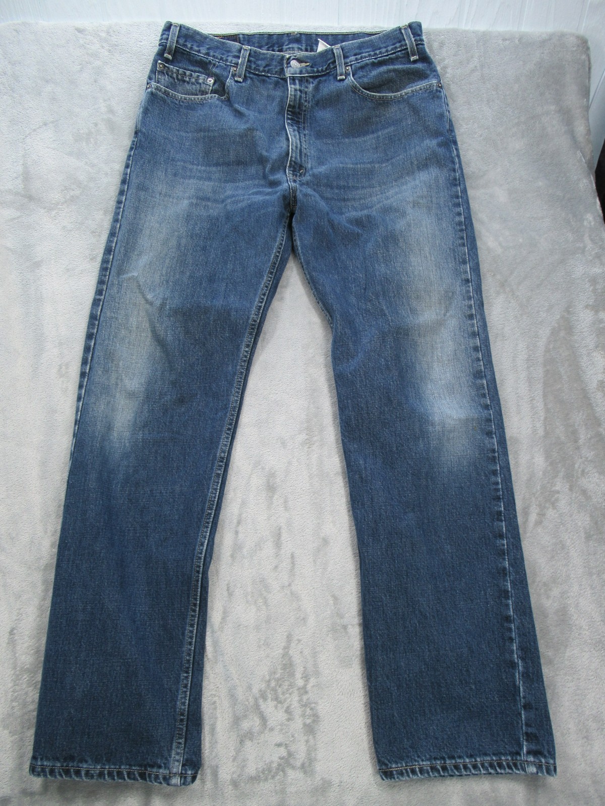 Vtg Levis 505 Jeans Mens 38×32 (Fits 34×31) Straight Leg Blue Fly Zipper