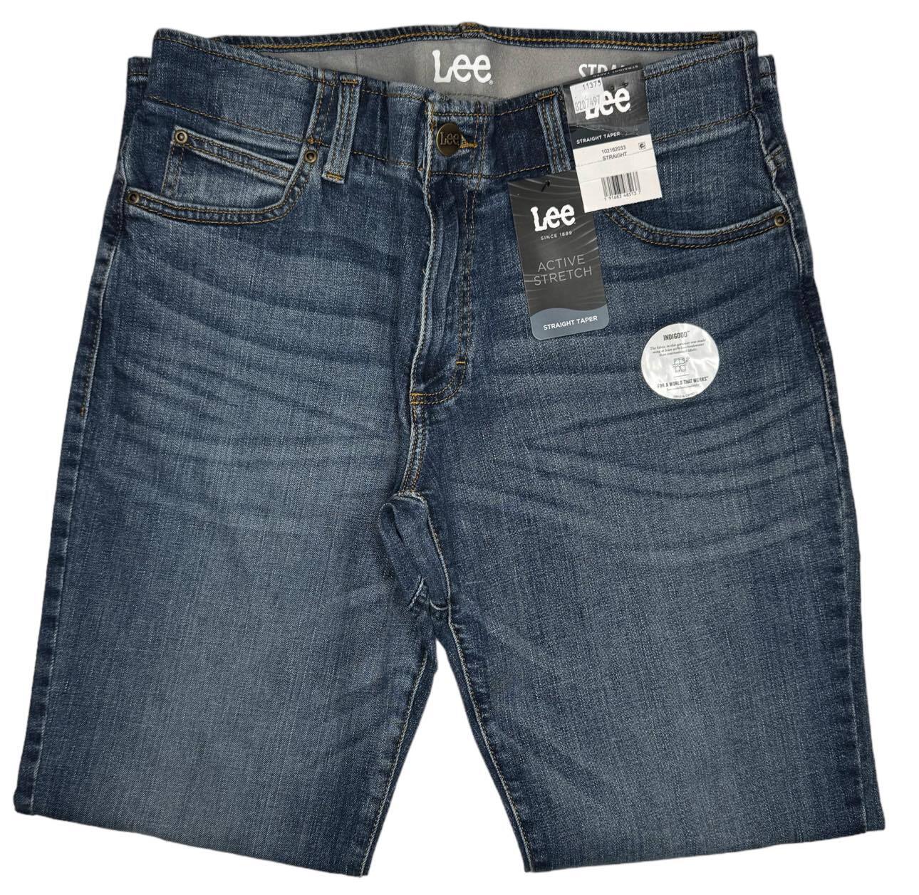 Lee #11375 NEW Men’s Motion Flex Waistband Active Stretch Straight Taper Jeans