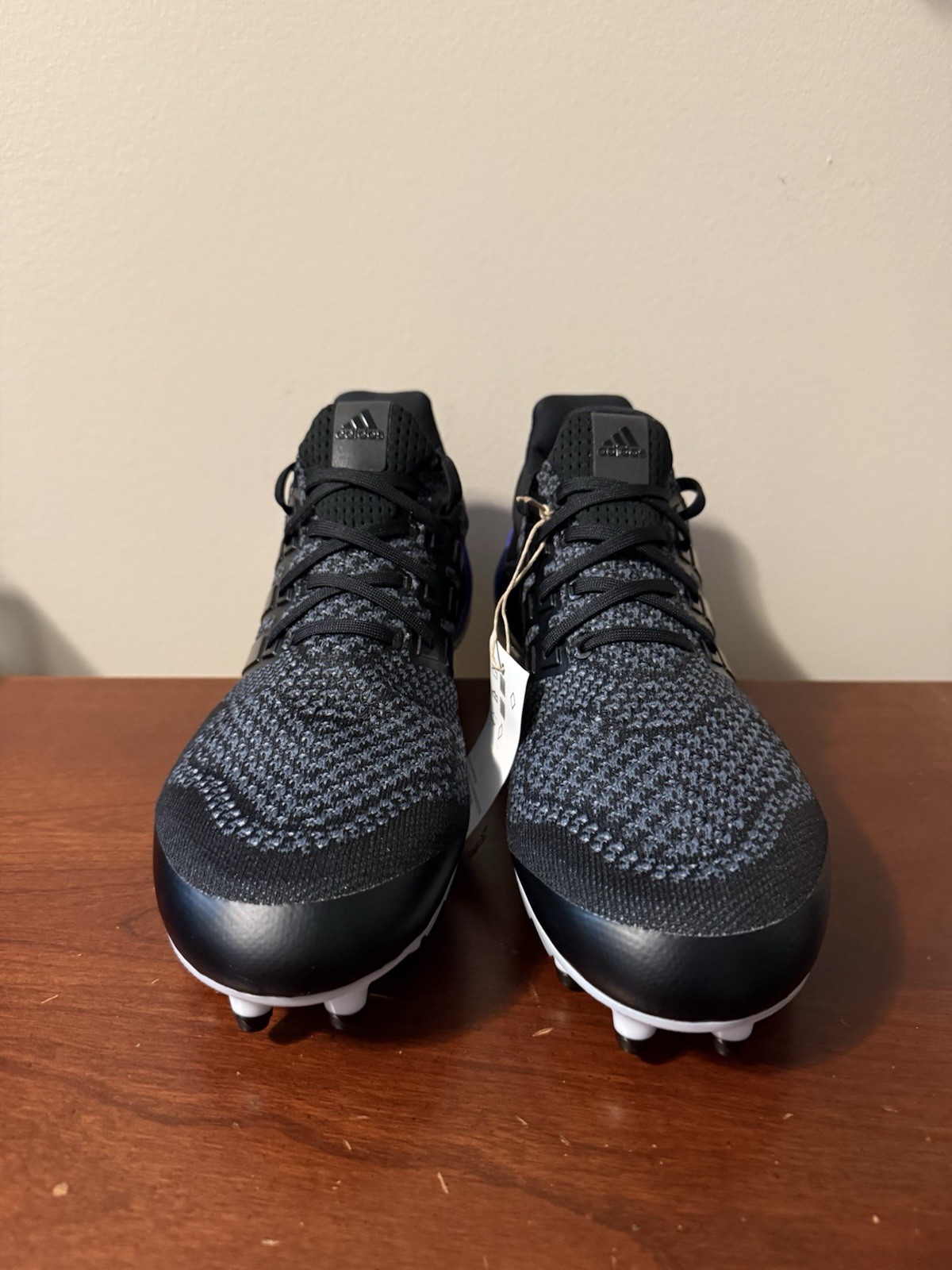 Adidas Ultraboost Football Cleats Black Blue Woven JP7410 Men’s Size 9.5 New