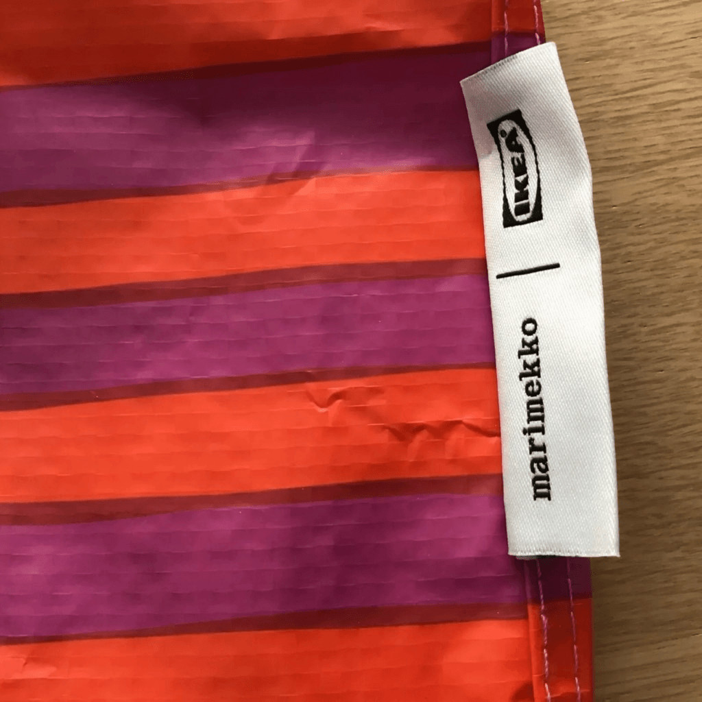 IKEA x Marimekko BASTUA Tote Small Bag Purse w/ Zipper 8.75” X 8.75” X 6”