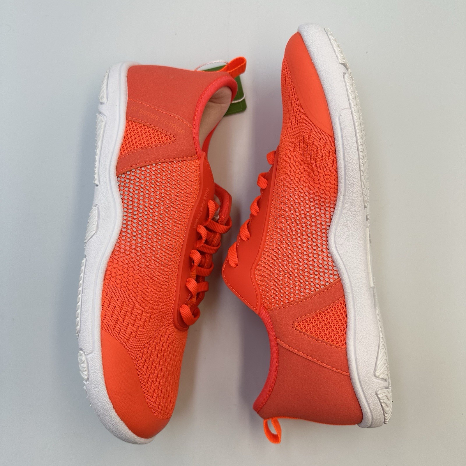 Hike HF Stride Orange Gray Sneakers Sz EU 39 M 6-6.5 W 8-8.5 Ltwt Minimalist