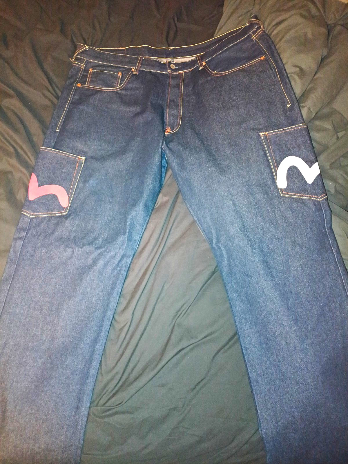 EVISU Paris Jeans. Dark Blue Reg Fit 6-Pocket