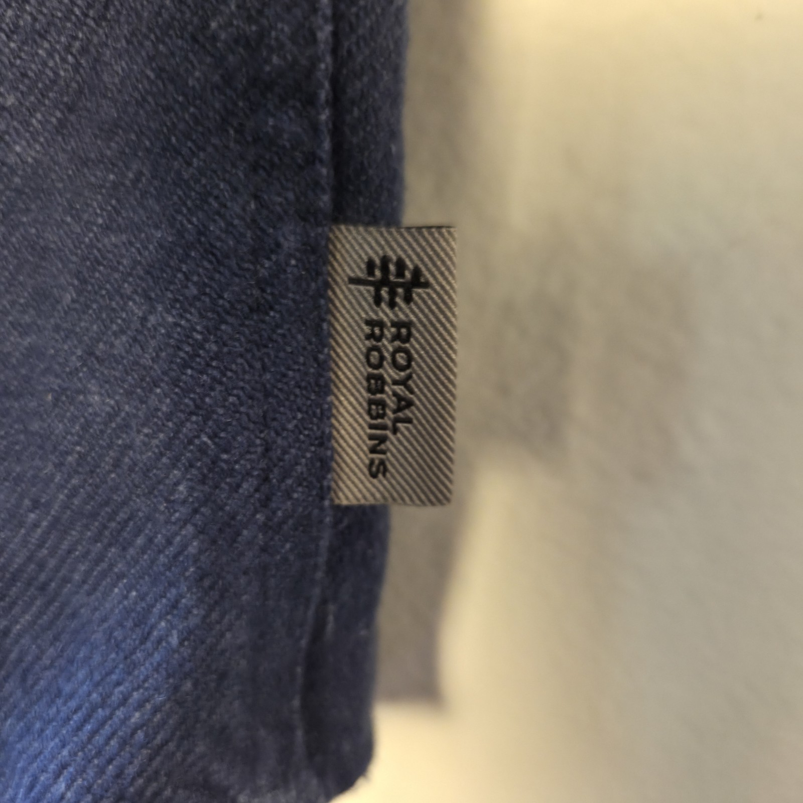 Royal Robbins Clouds Rest Hemp Shirt Mens Large L Deep Blue Heather Shacket NWT