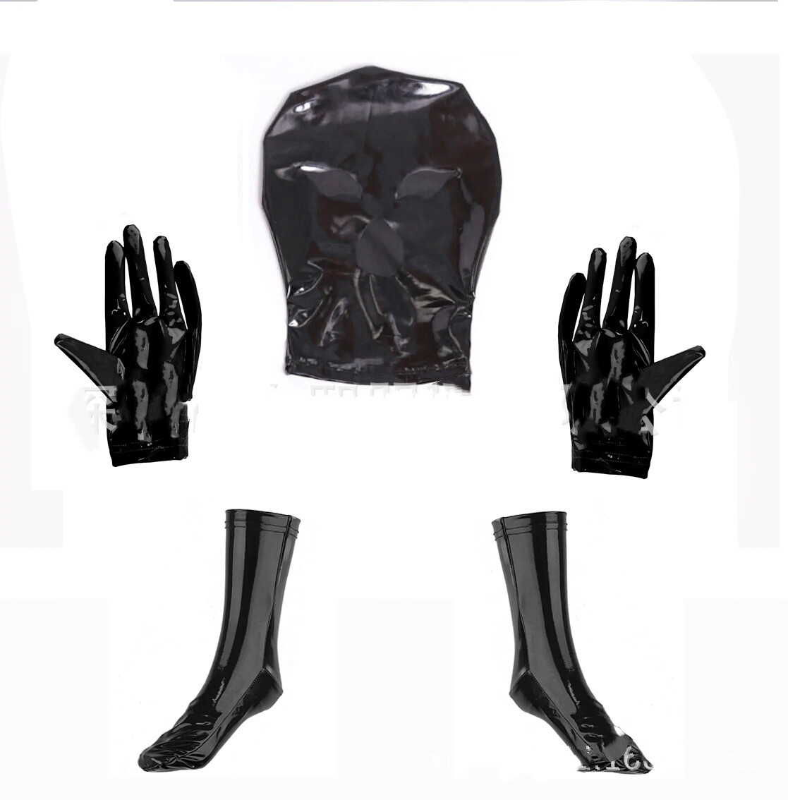 Men’s Full Bodysuit PVC Leather Jumpsuits Catsuit Zentai Hooded Costume Clubwear