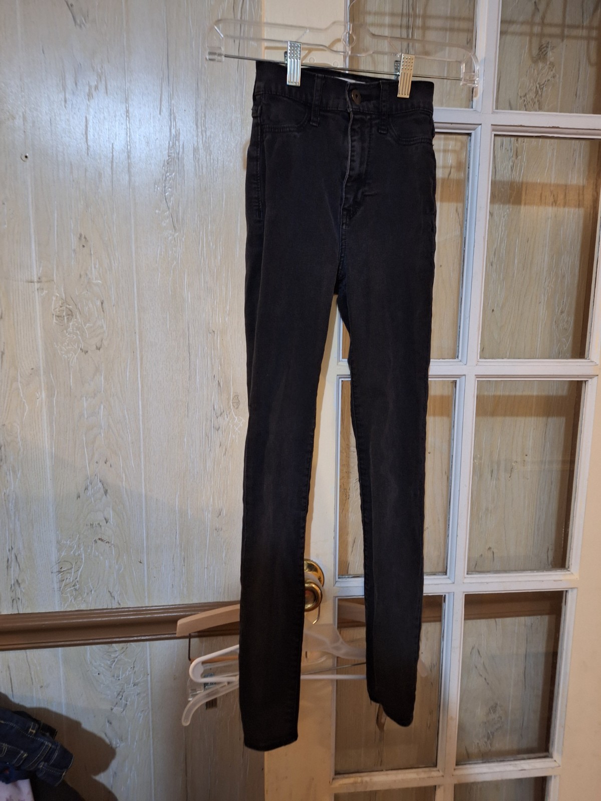 Abercrombie Kids Jeans Girl 12 Slim Black Stretch Dark Wash