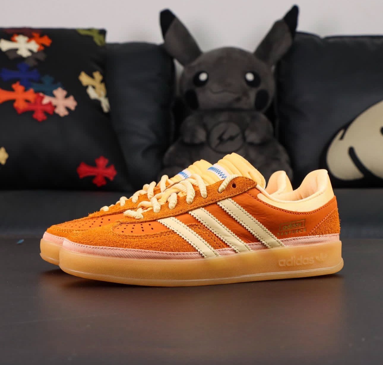Premium Designer Gazelle Indoor Santurce Unity Orange Shoes JS5050