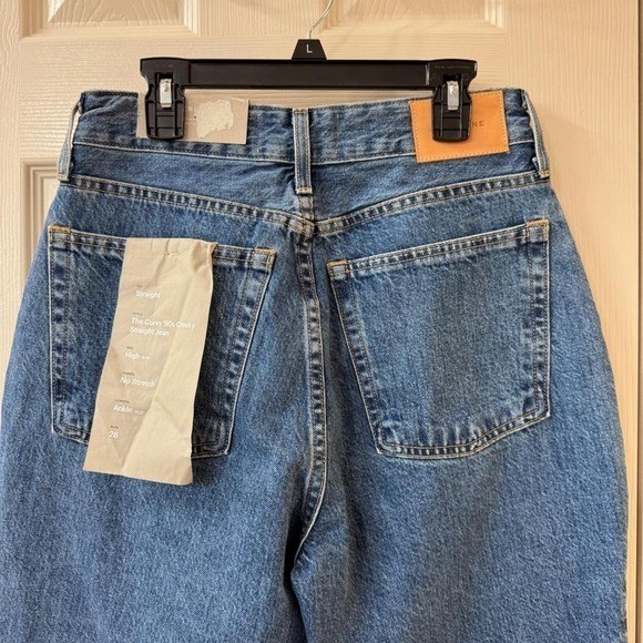 Everlane The Curvy 90s Cheeky Straight Leg Ankle Jeans Women’s Size 28