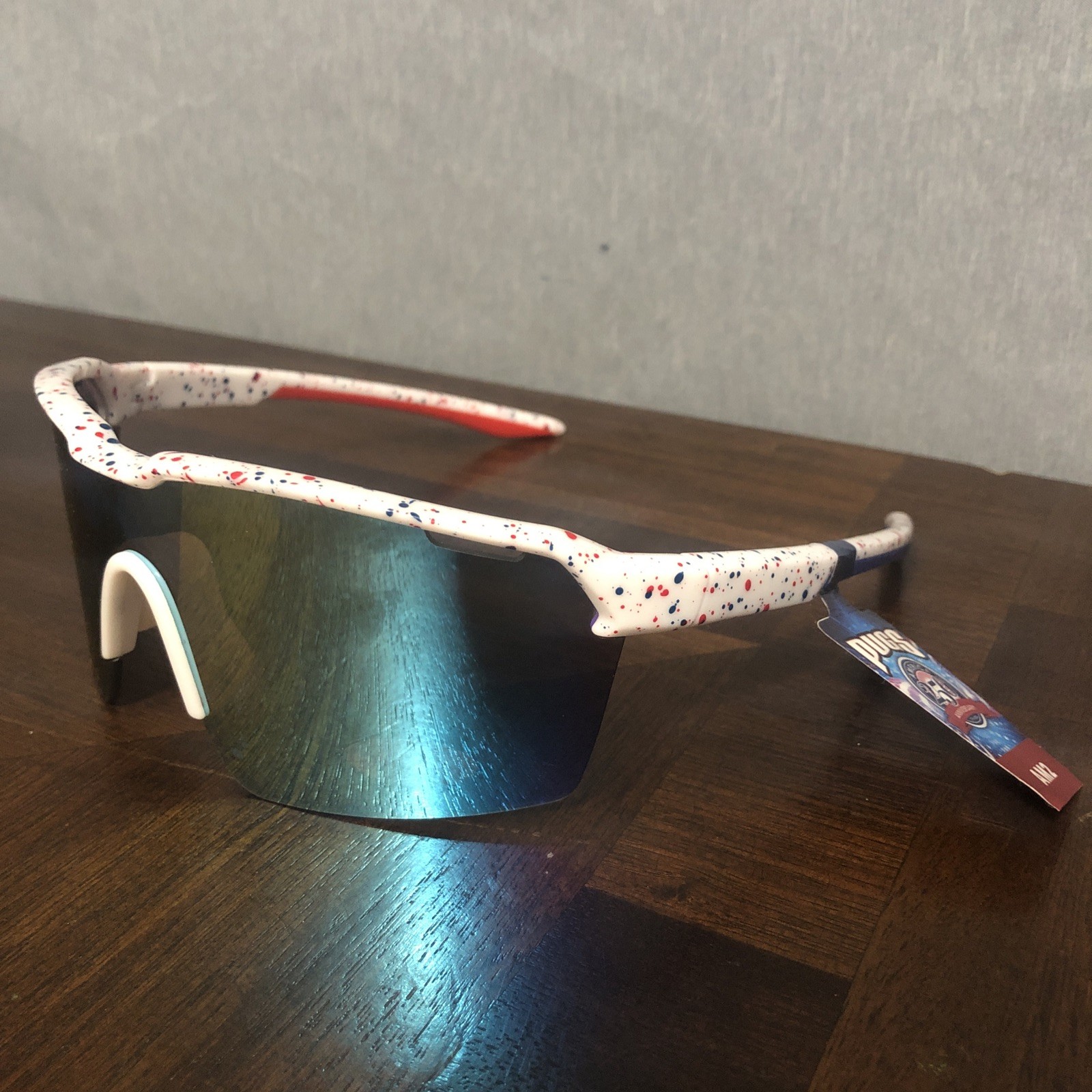 PUGS Sunglasses America 250Th Anniversary Edition ￼Red white￼ blue splatter