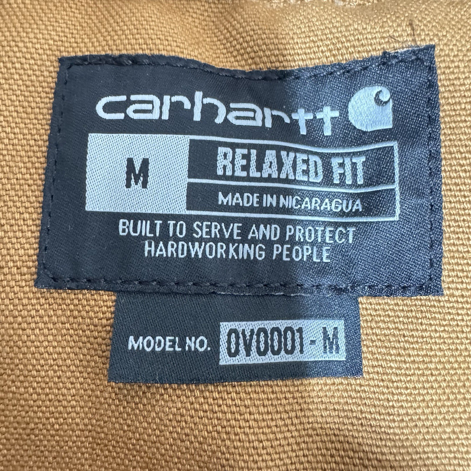Carhartt Vest 0V0001-M Canvas Diamond Quilt Lining Mens M Relaxed Fit Custom Art