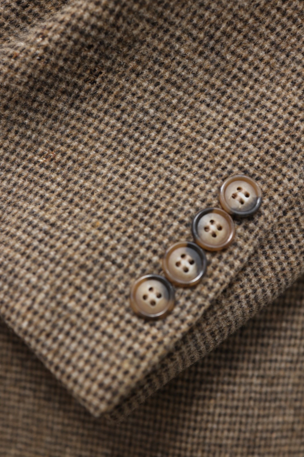 ZYLOS mens brown patterned WOOL + CAMEL sport coat suit jacket blazer 40 41 R
