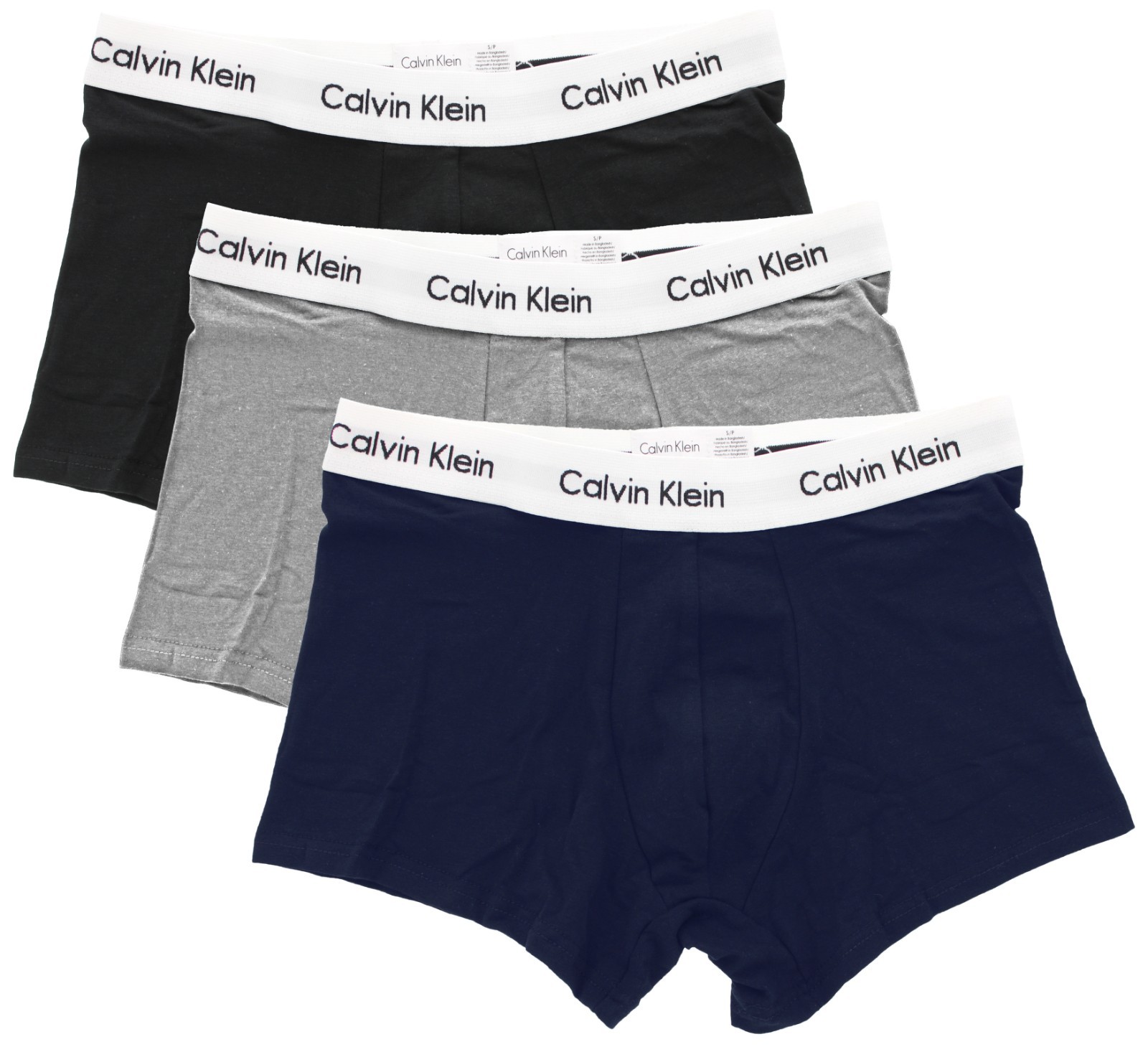 Calvin Klein Low Rise Underwear Trunks, Mens Classic Fit, Cotton Stretch, 3 pack
