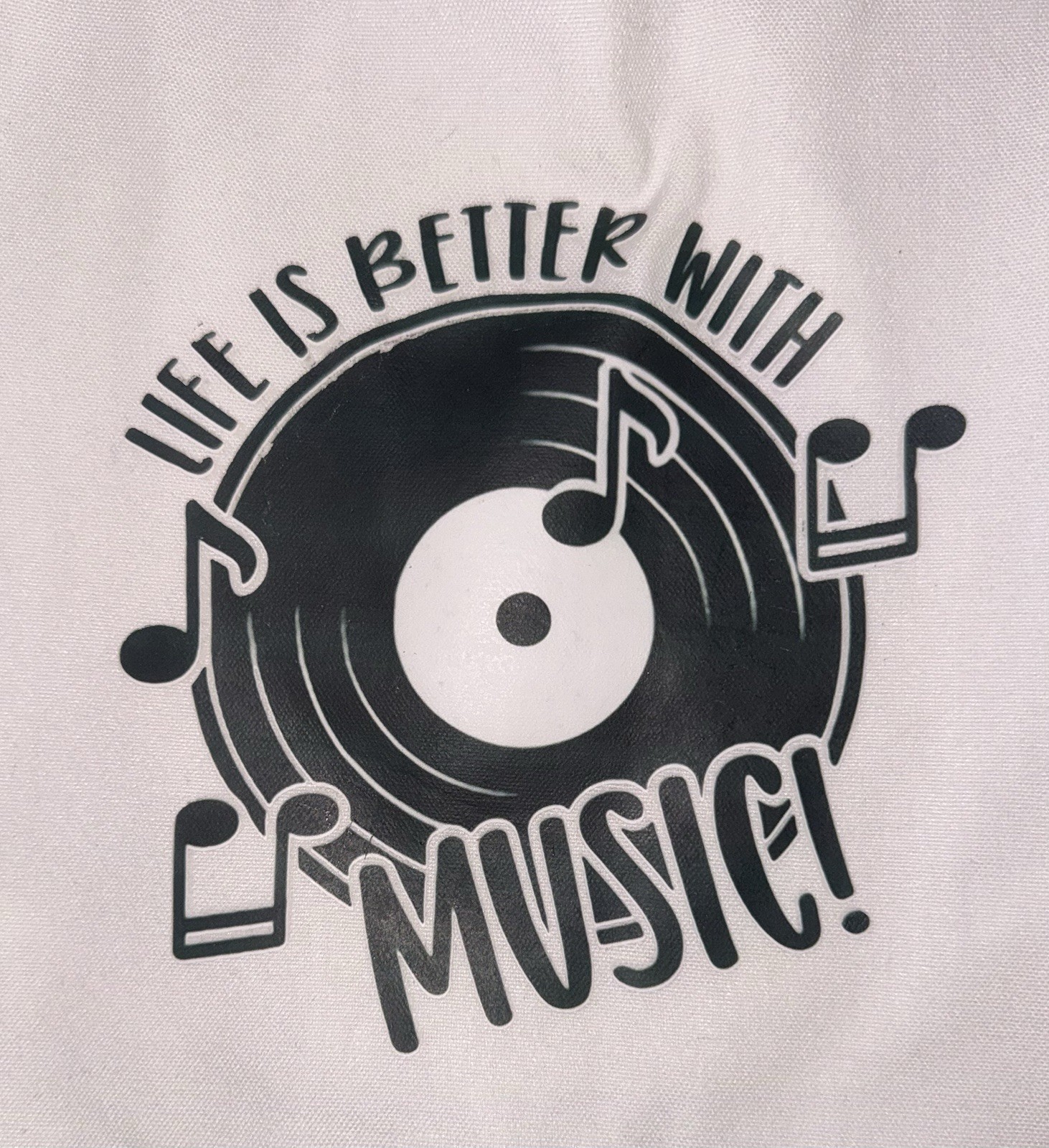 “ Music Record “ X-large Canvas Tote bag For Everyday Use Or Travel!!!