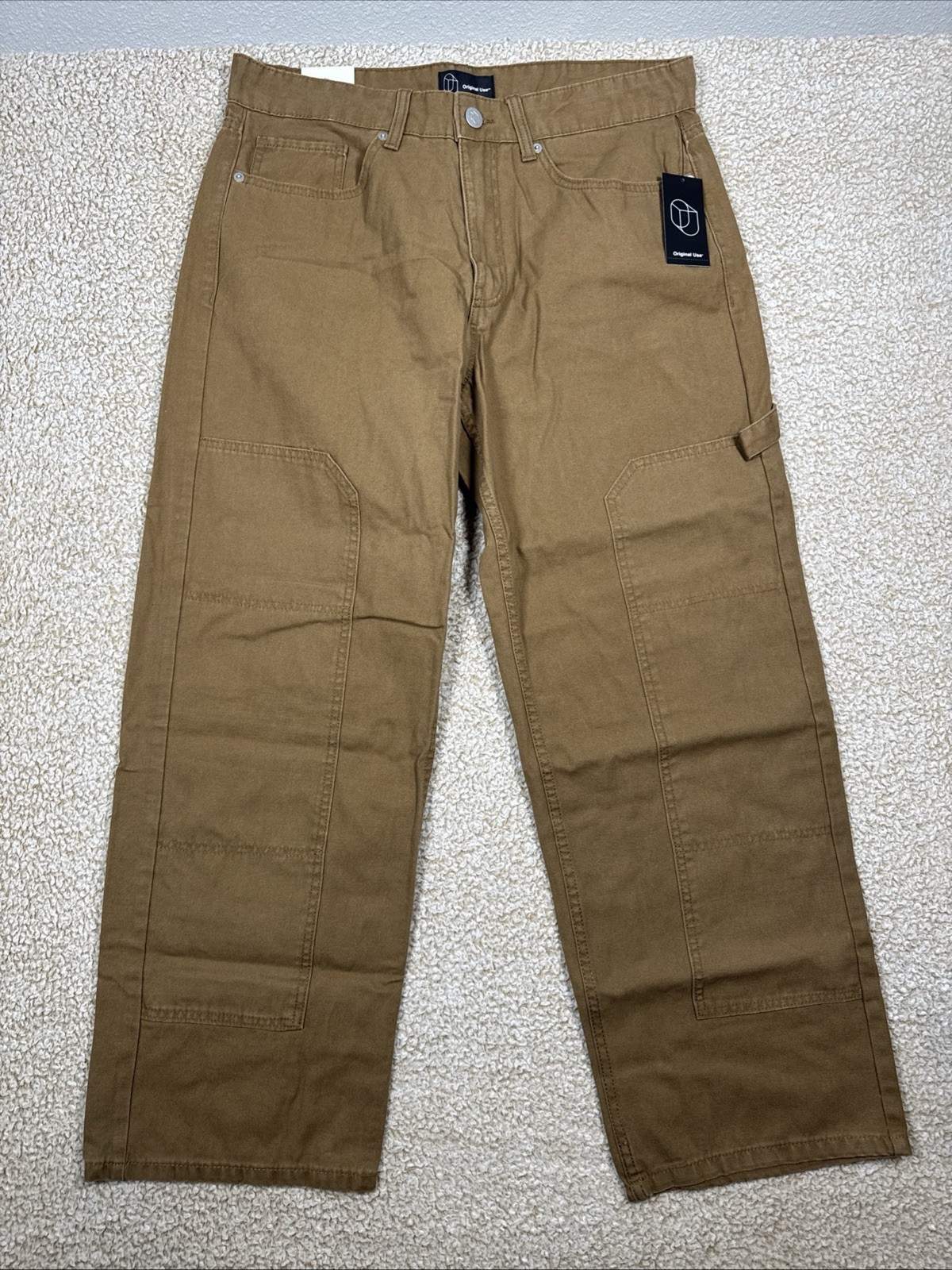 NEW Original Use Lot Of 2 Carpenter Pants 34×30 Black & Brown Relaxed Fit