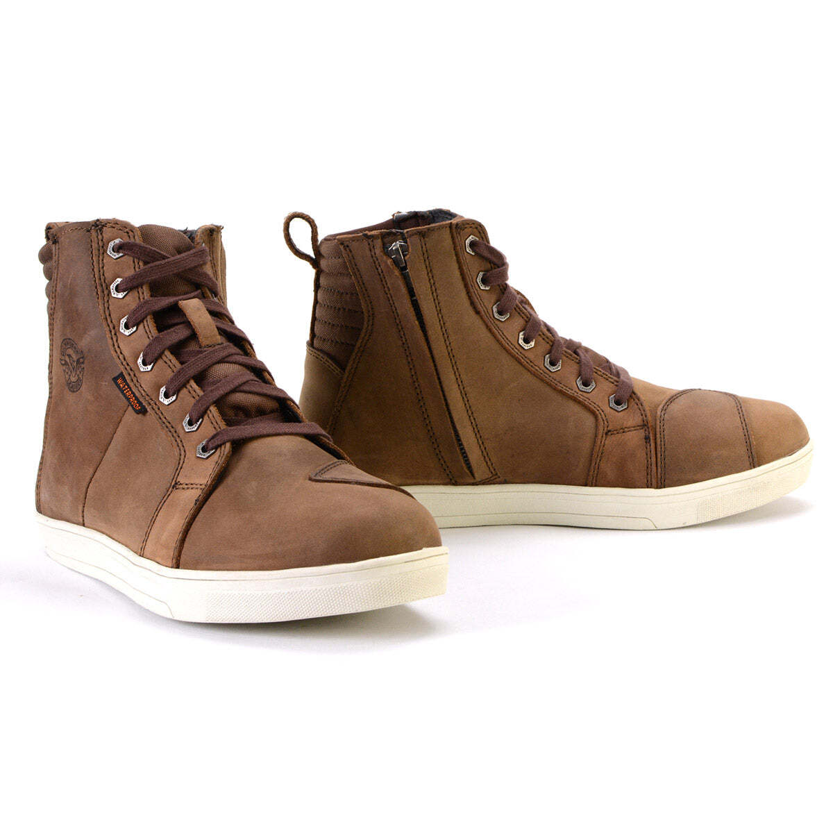 Milwaukee Leather MBM9113 Men’s Brown Motorcycle Reinforced Casual Riding Shoes