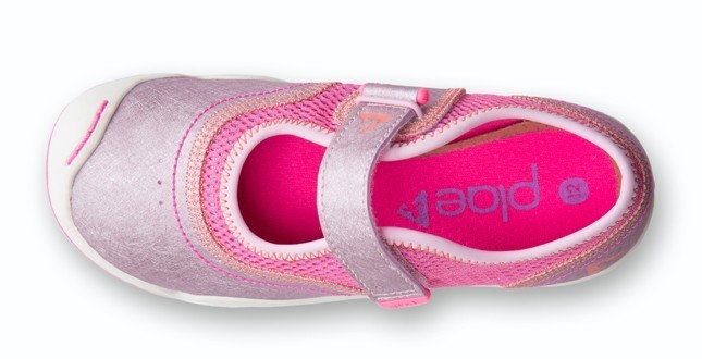Pink Mary Jane Sneakers Mesh and Leather Little Girls Size 9 1/2 Sale