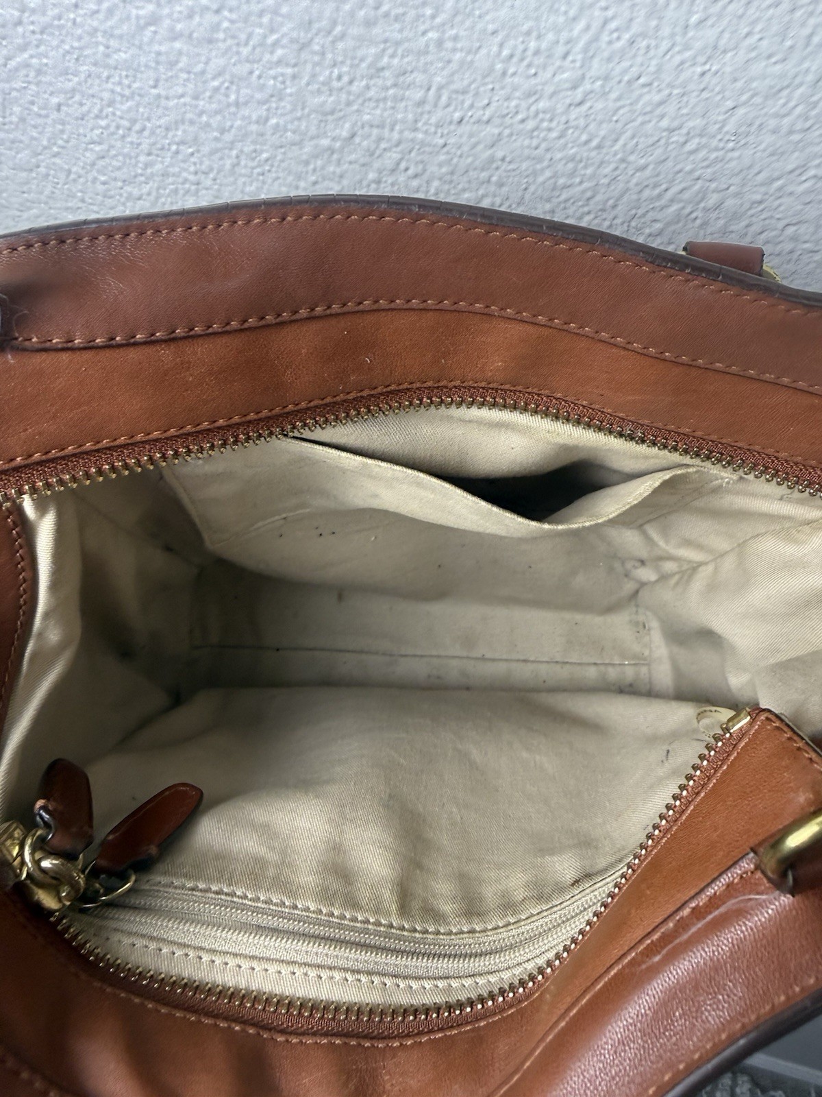 Coach Legacy Leather Mini Tanner Satchel Crossbody Bag Brown Tassel Purse