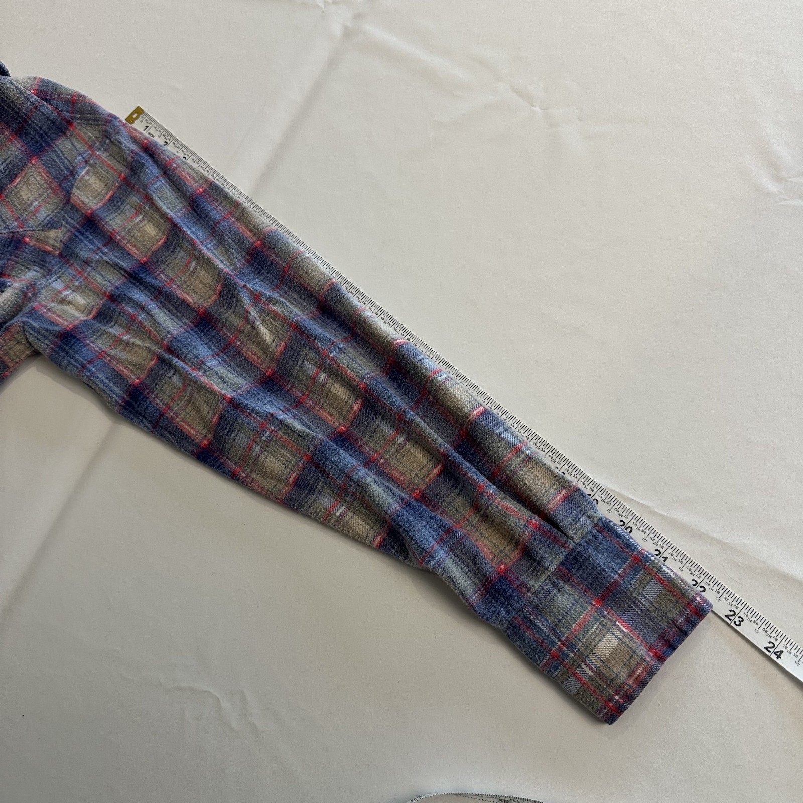 VTG Plainsman Pearl Snap Long Sleeve Shirt Plaid Mens M Western Cowboy