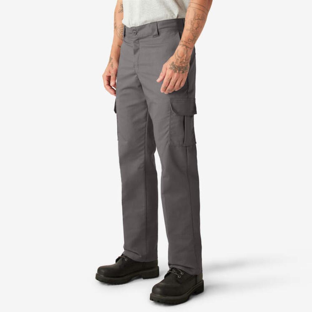 Dickies Mens Flex WP595 Regular Fit Straight Leg Work Uniform Pocket Cargo Pants