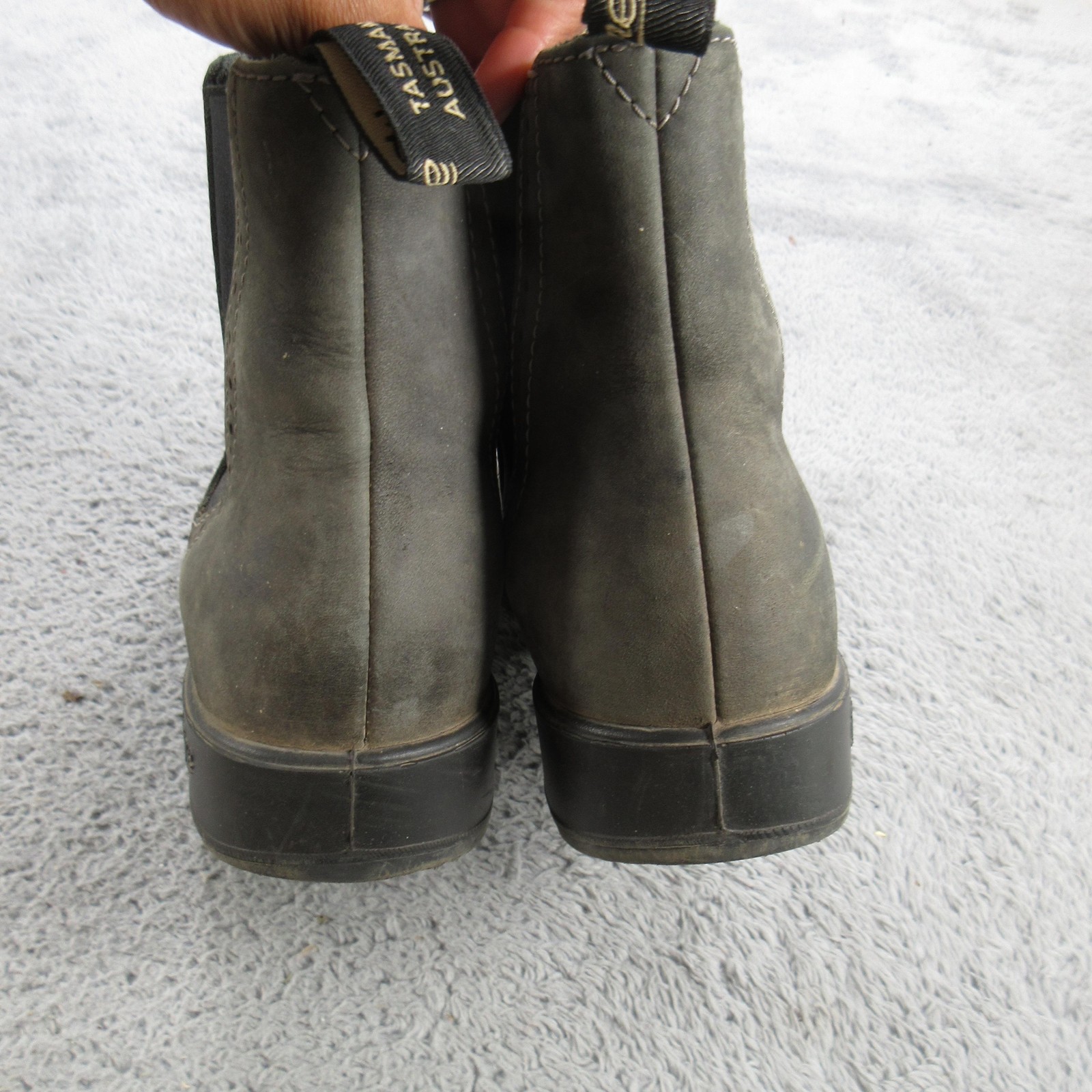 Blundstone Chelsea Boots Mens Size 6 Gray Leather Pull On Ankle Casual Workwear