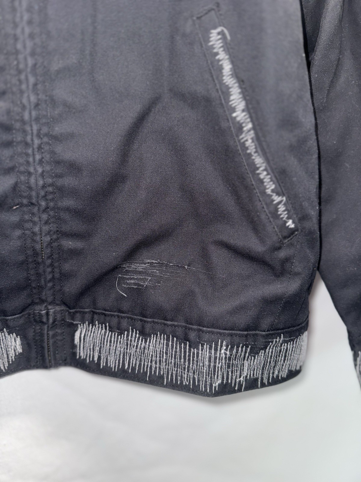 Dickies VINTAGE HandMade Insulated Eisenhower Front Zip Jacket – Black, Size L