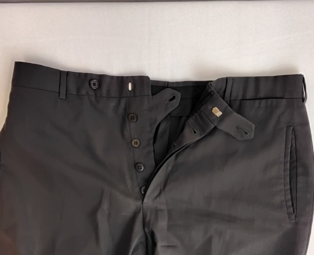 Prada Wool Slacks Men’s EU 52 (US 42) Black Dress Formal Wear #Z5759