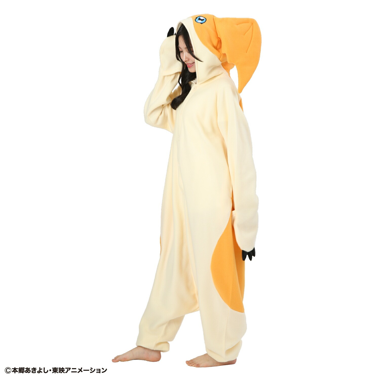 SAZAC Digimon PATAMON Fleece Kigurumi Costume Unisex Adult One Size Cosplay F/S