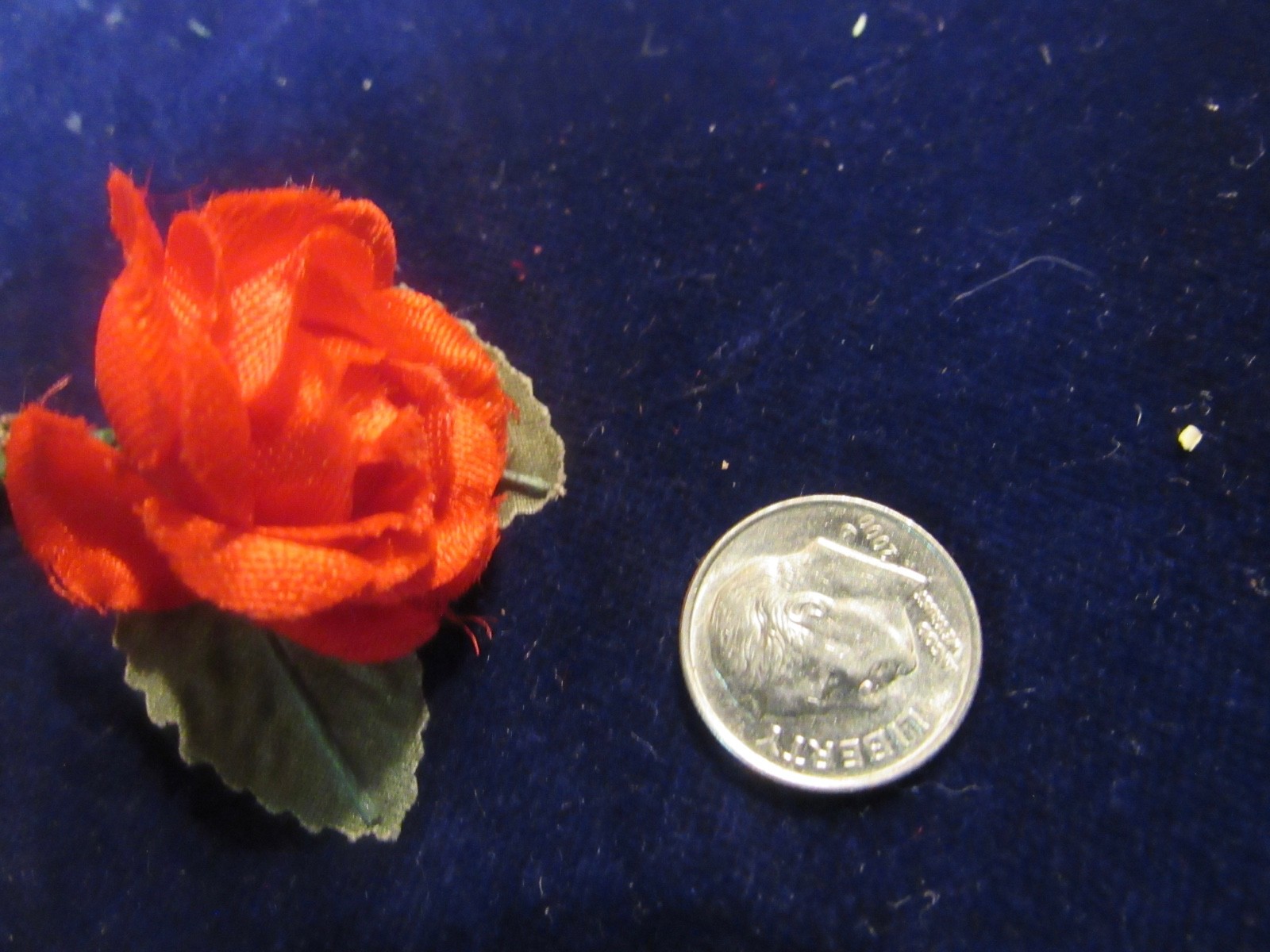 Millinery Flower Collection Lot Ivory Pink Blue Red All With Pins H5640