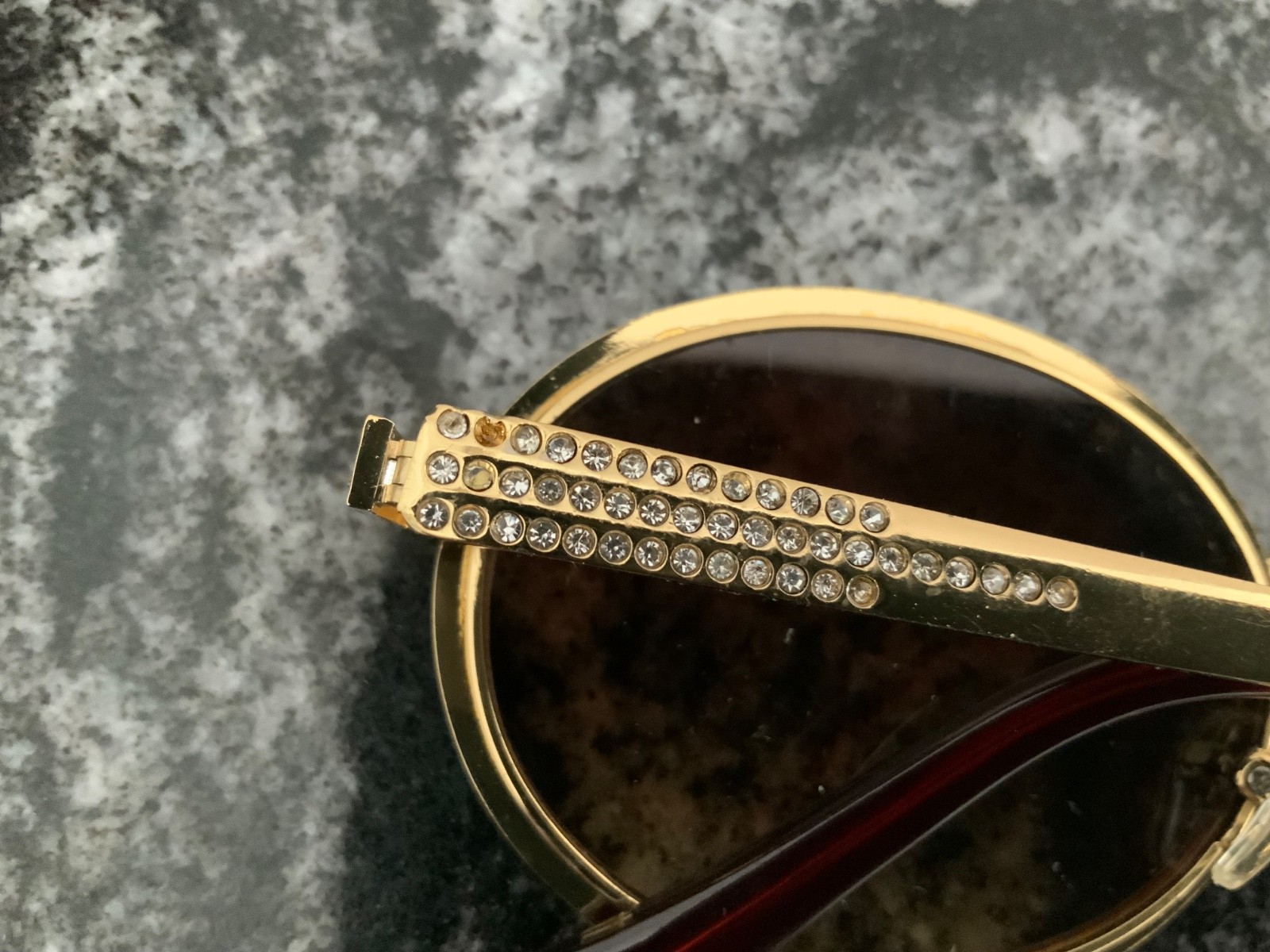 9FIVE 24k Gold Sunglasses CR-39 with box and original sales order w/small flaw