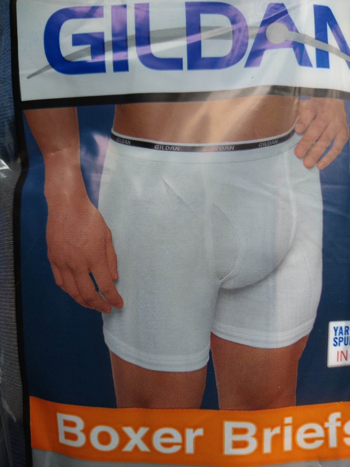 Gildan Boxer Briefs, Two 3-packs (6 pairs), 100% Cotton, Men’s 2XL, 44-46 Waist