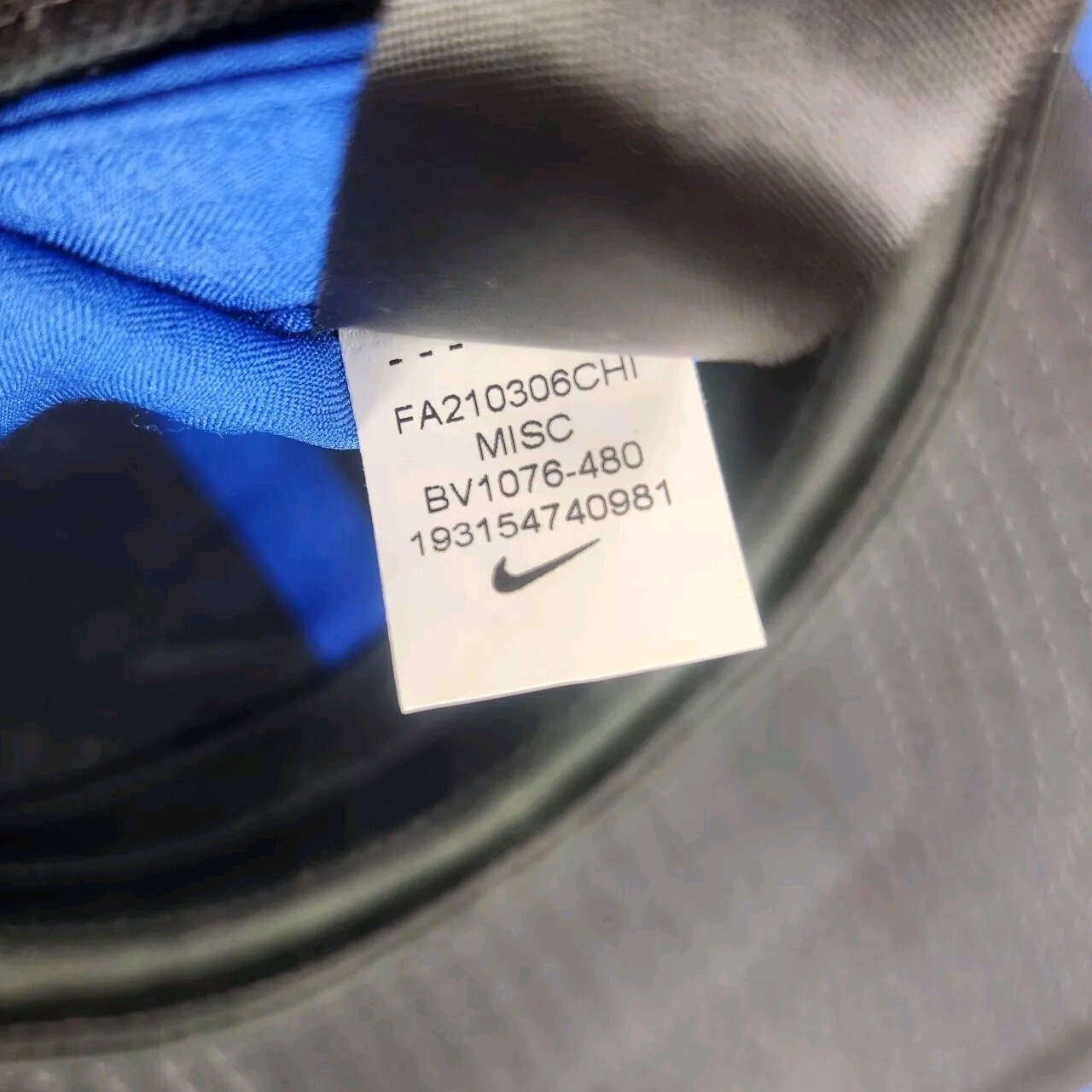Nike Legacy91 Dri-Fit Strapback Hat Cap Blue Running Athletic Sports Swoosh Gym