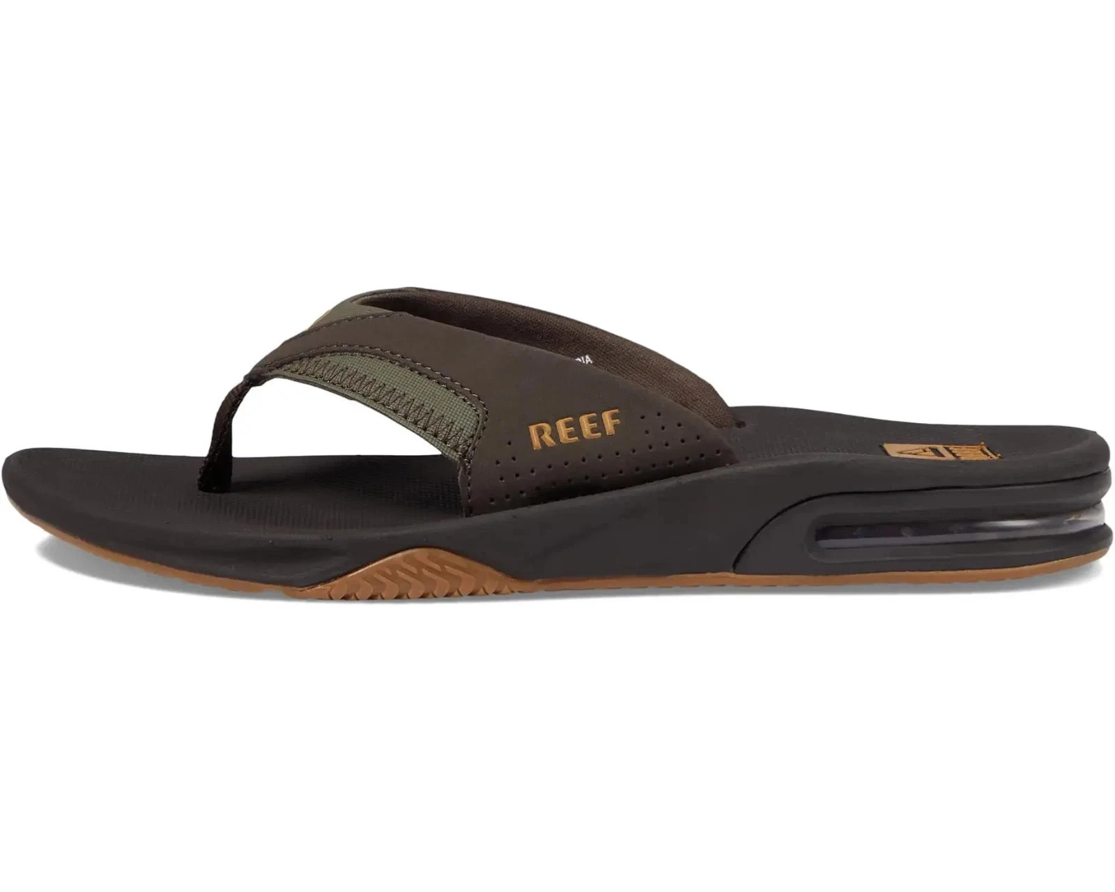 Reef Men’s Fanning Flip Flop, Brown/Gum