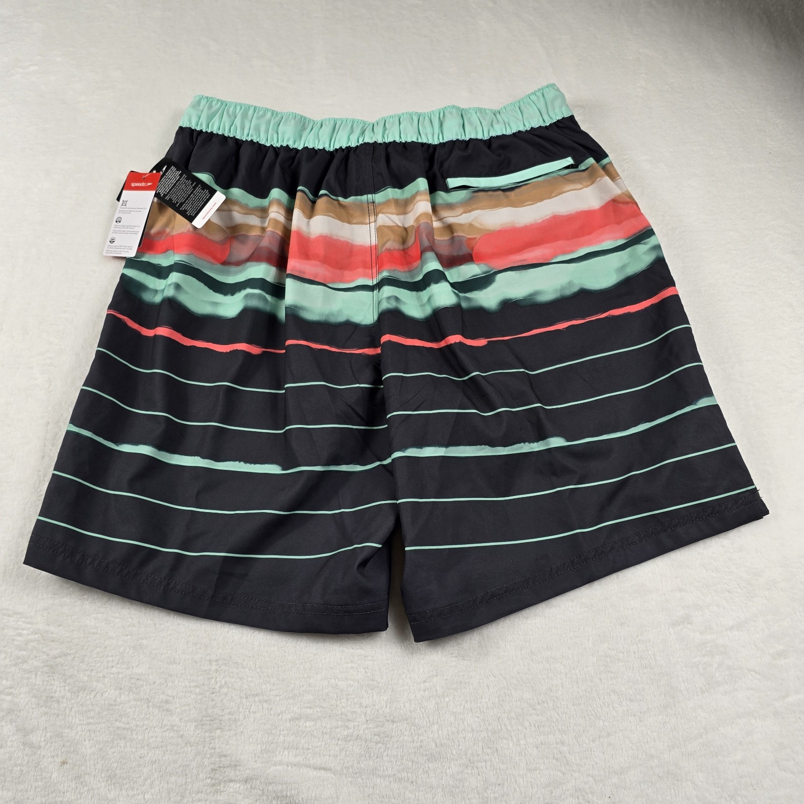 Speedo Board Shorts 9″ Men’s XXL Volcanic Ash Hydro Square Leg Eco Stretch New