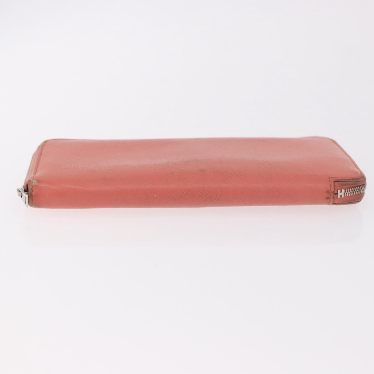 HERMES Pouch Canvas Leather 5 Set Beige Pink Purple Auth ti3991