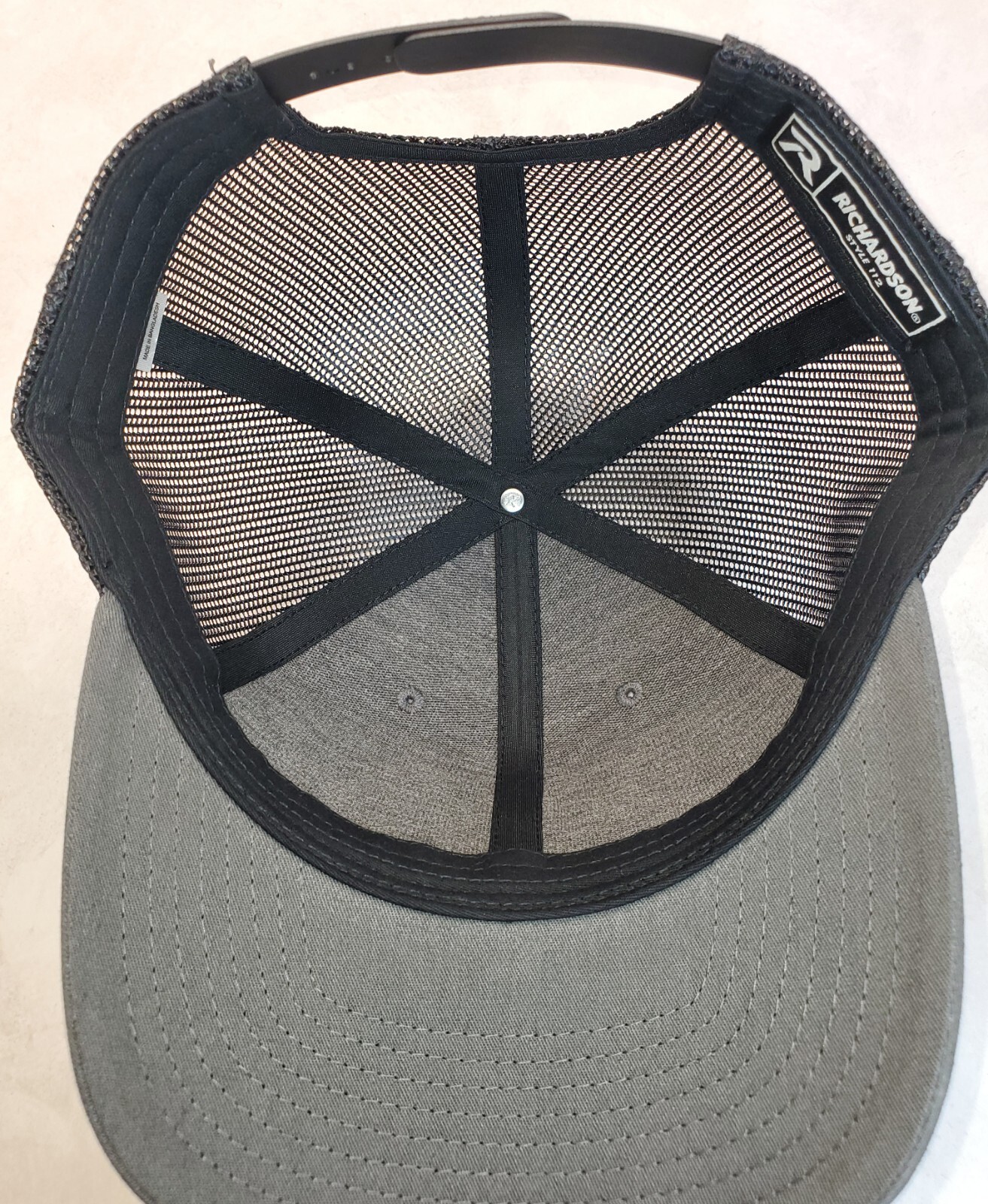 Corvette C5 Patch Richardson 112 Trucker Hat Snapback Black/Charcoal