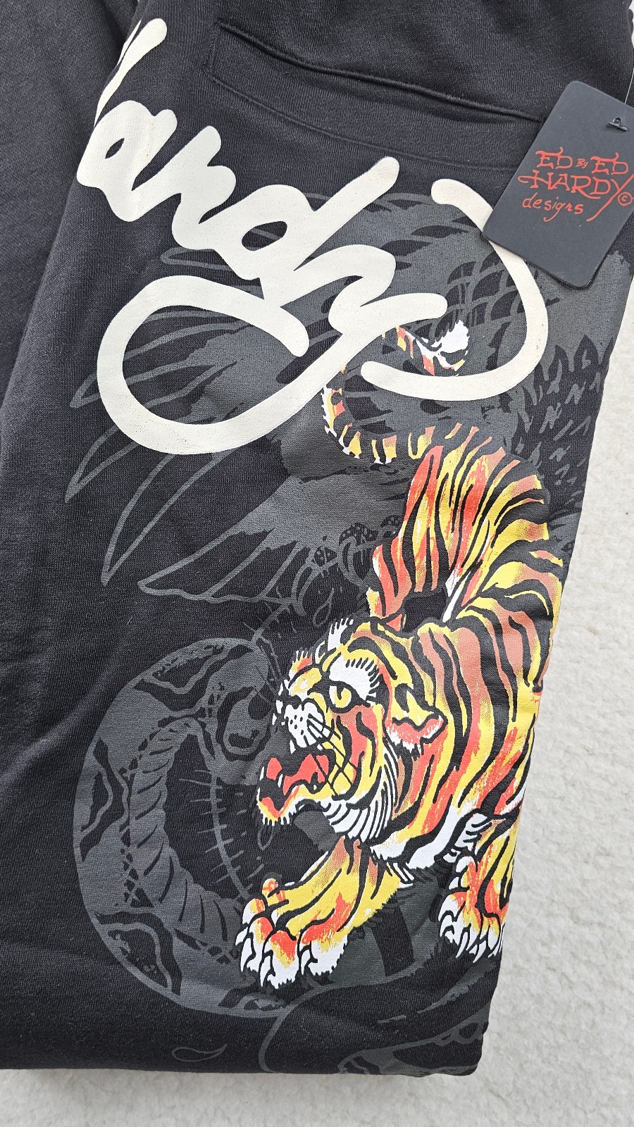 Ed Hardy Double Tiger Sweatpants Joggers Mens Printed Graphics PICK YOUR SIZE