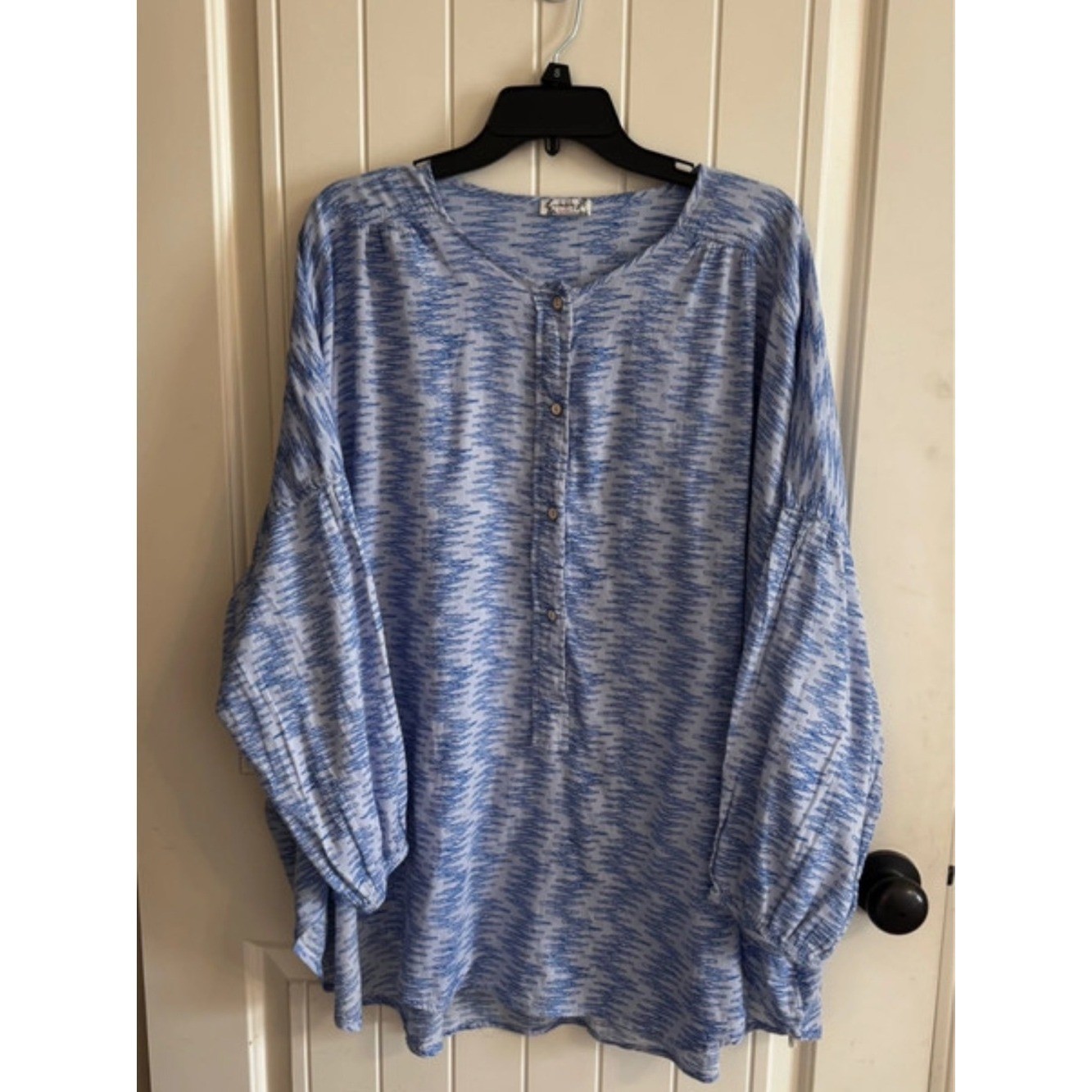 Intimately Free People Blooms For You Sleep Shirt | Blue & White | M