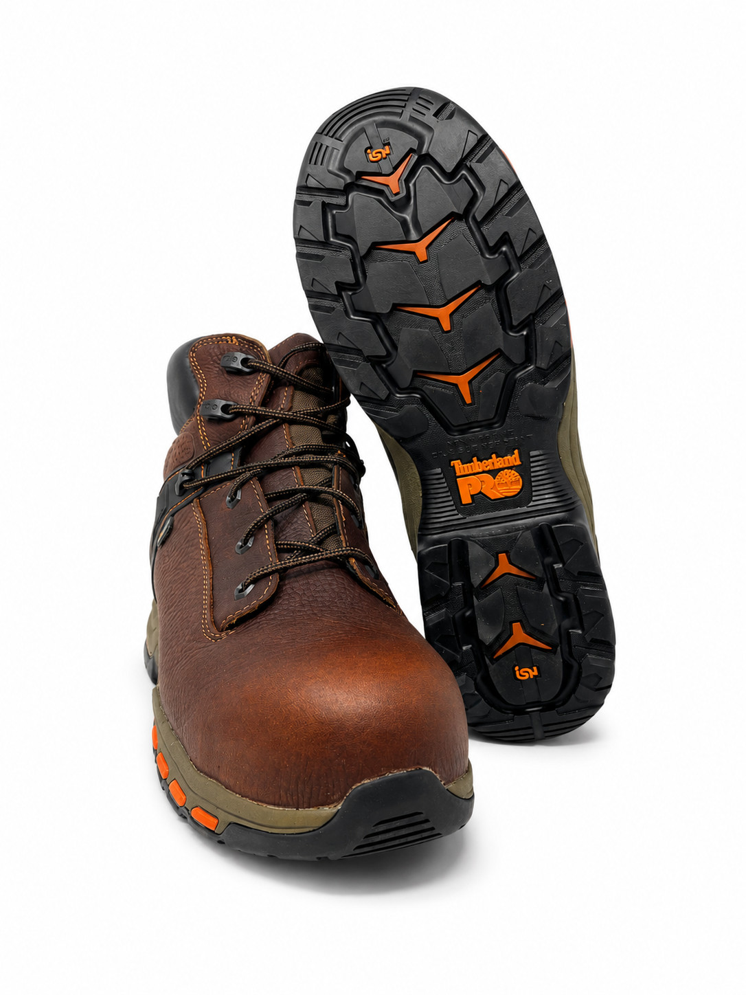 TIMBERLAND PRO HYPERCHARGE 6″ COMP SAEFTY TOE WATERPROOF BROWN MEN TBOA1Q54214