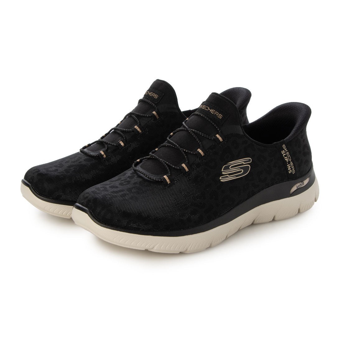 ON SALE 🔥 Skechers Women’s Slip-Ins Arch Fit Summits Luxe Leopard Shoes NWB