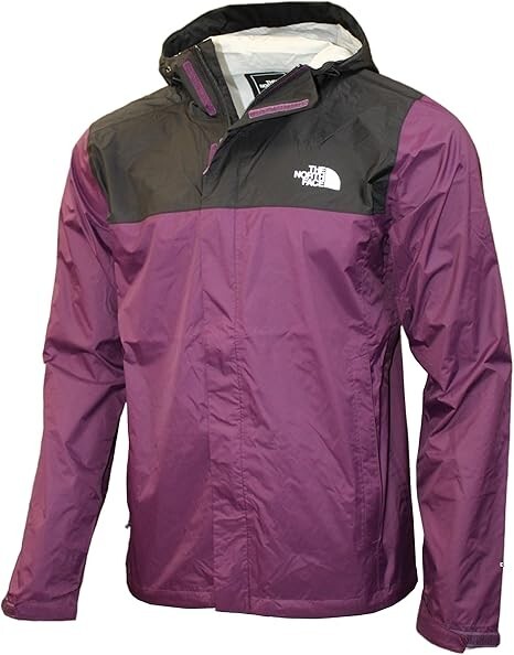 The North Face Venture 2 Rain Jacket Men XL Purple Dryvent Full Zip Hooded LW641