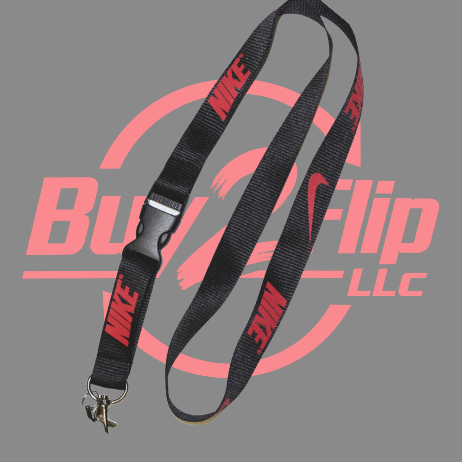 NEW! Nike Lanyard Keychain, ID Badge, Detachable Key Holder / ALL COLORS AVAIL.