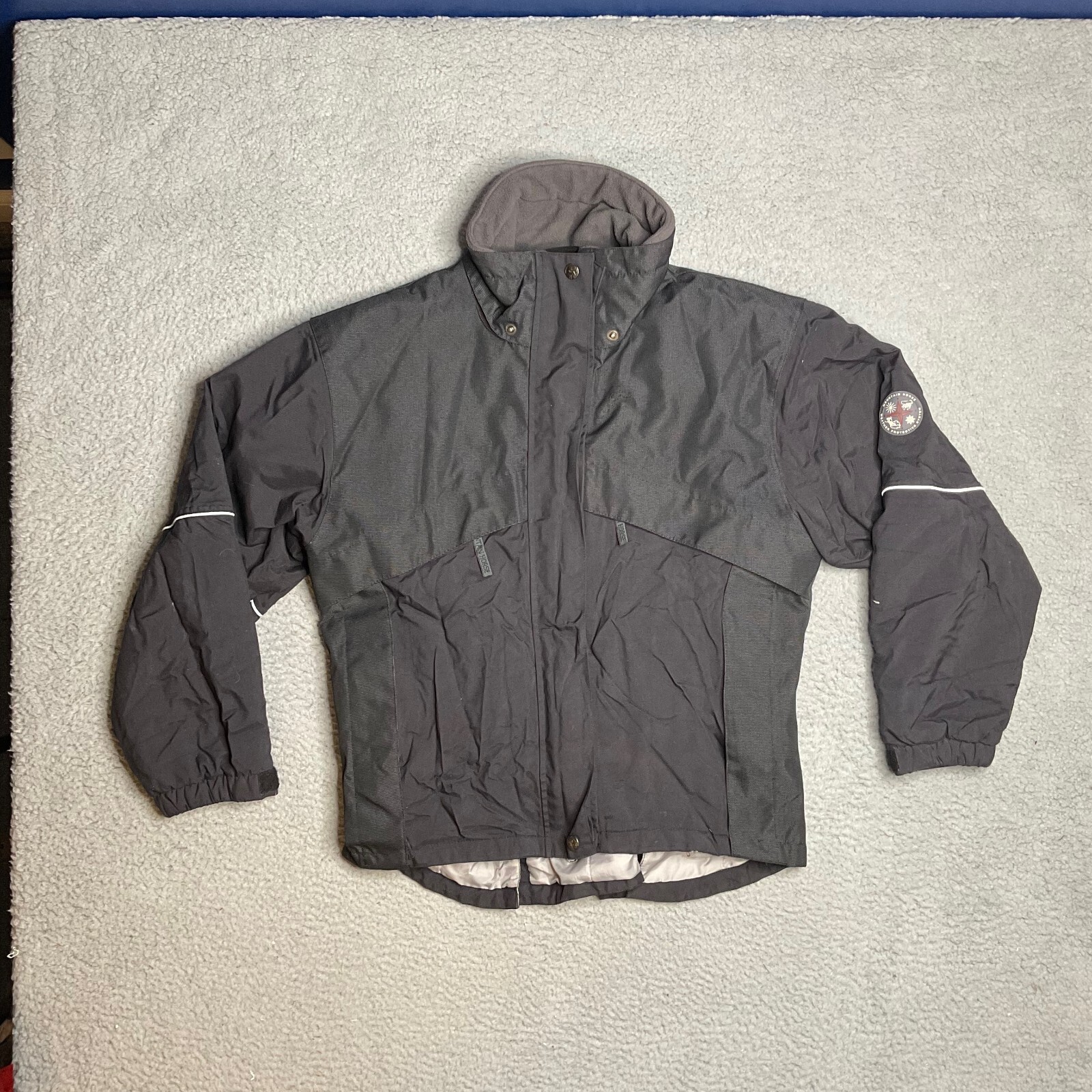 Mountain Horse Weather Protective System Black Parka Coat Mens M Measured