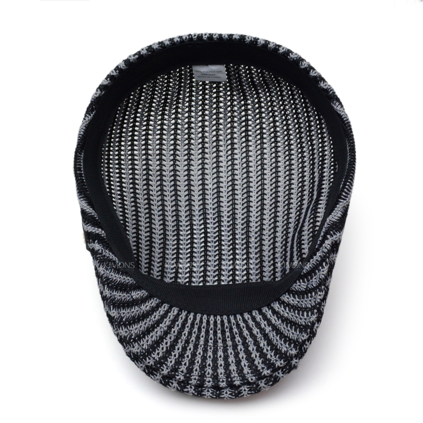 Classic Striped Mesh Ivy Hat Breathable Summer Newsboy Gatsby Cap Golf Driving